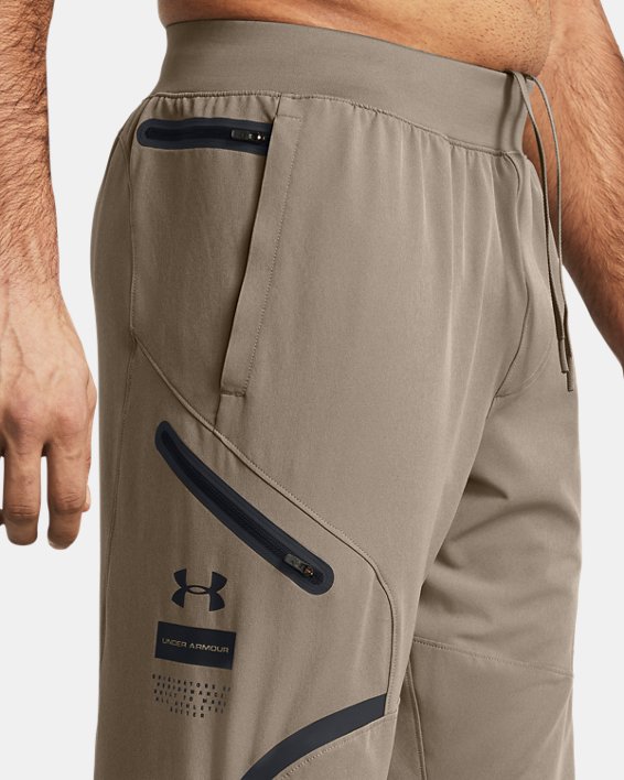 Men's UA Unstoppable Cargo Pants in Brown image number 3